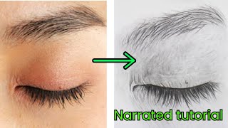 How to Draw a Closed Eye | Realistic Step-by-Step Tutorial for Beginners