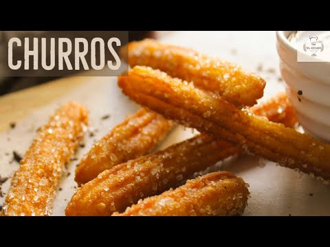 Churros | Eggless Recipe | Homemade Churros | Chocolate Dip | Spanish Mexican Churros | Snacks