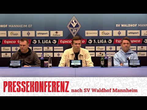 Press conference after SV Waldhof Mannheim | Matchday 8 | #alwaysWalking #onlytherwe