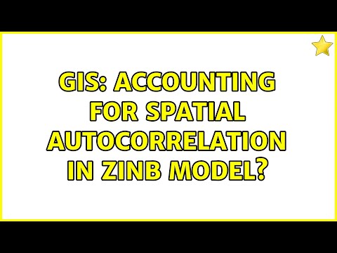 GIS: Accounting for Spatial Autocorrelation in ZINB Model?