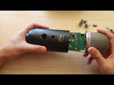 How Take Apart a Yeti Blue Microphone - Disassembly and Teardown