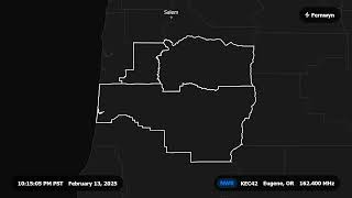 NOAA Weather Radio · KEC42 Eugene, Oregon · Broadcast Cycle · 02/13/25