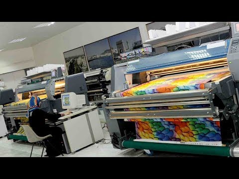 Working of Textile Printing Machine