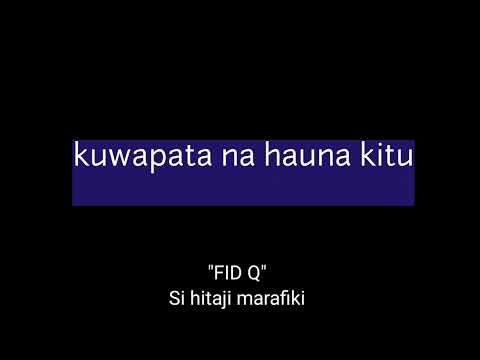 Si hitaji marafiki #fidq #youngkiller #lilwin