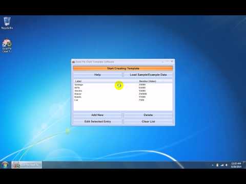 Excel Pie Chart Template Software