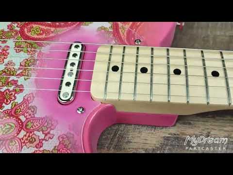 MyDream Partcaster Custom Built - Pink Paisley Tele Tapped Pickups image 17