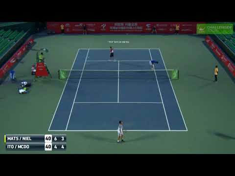 Mackenzie McDonald insane get at the Seoul Challenger Doubles Semifinal