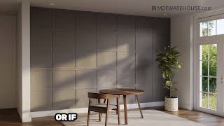 MDF Shaker Wall Panels/Strips - DIY MDF Wall Panelling Strips #diy #diyideas #mdf #homedecor