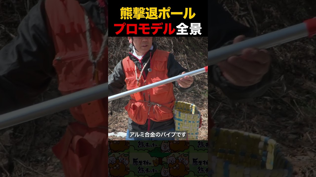 熊撃退ポールプロモデルの全景