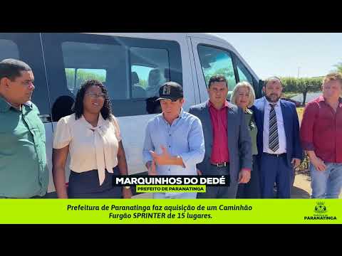 Prefeitura de Paranatinga faz aquisição de um Caminhão Furgão SPRINTER de 15 lugares