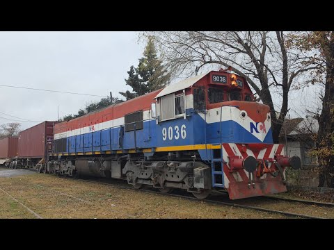 [4K] Lindo, variado y colorido tren vacio de NCA pasando por Marcos Juárez rumbo al oeste!!!!!!