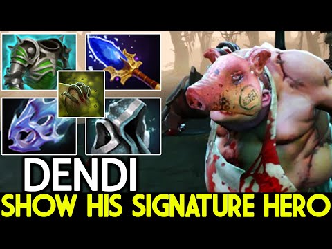 DENDI [Pudge] Show His Signature Hero with Raid Boss Build Dota 2