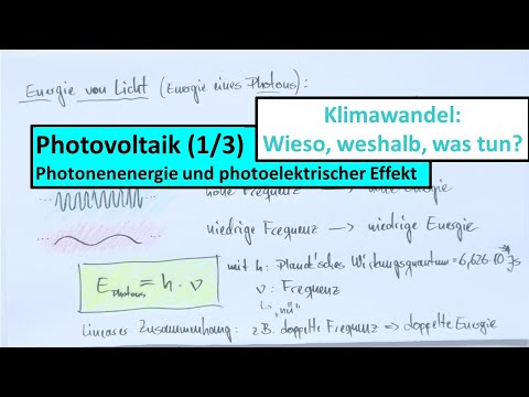 Photovoltaik verstehen – Photonenenergie und photoelektrischer Effekt (Vorlesung 11 - Teil 1 von 3)