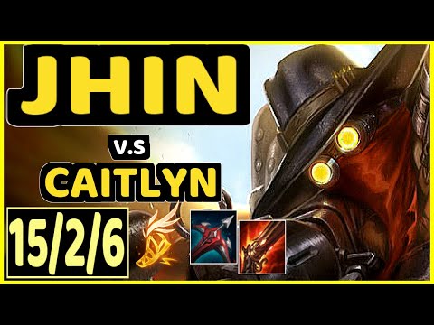LODIK (JHIN) vs CAITLYN - 15/2/6 KDA BOTTOM ADC GAMEPLAY - EUW Ranked MASTER