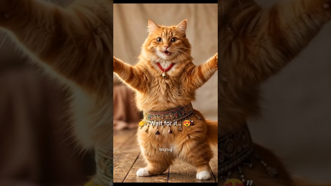 This cute cat just danced its way into everyone’s heart #shorts #cat