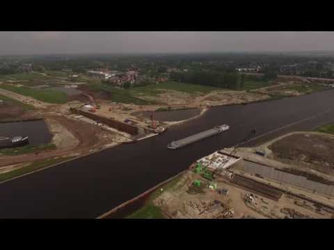 176 Luchtopname Burgum - Aanleg Aquaduct 28-05-2016