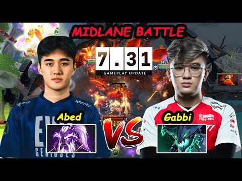Abed Void Spirit vs Gabbi Outworld Destroyer - MIDLANE BATTLE New PATCH 7.31 Dota 2 pro Gameplay