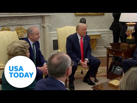 Trump threatens EU with retaliatory tariffs during talk with Irish PM USA TODAY