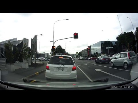 Van - Car - Bicycle Collision FXD700 Dash Cam