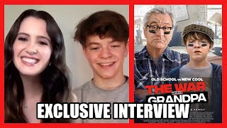 Oakes Fegley & Laura Marano on THE WAR WITH GRANDPA | Exclusive Interview