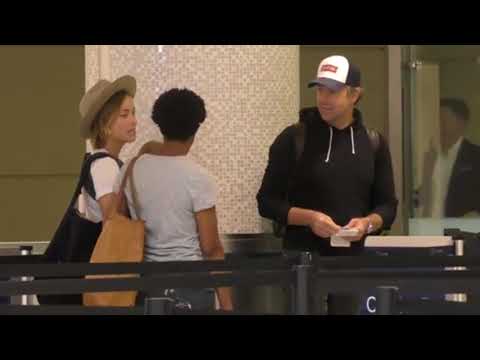 Olivia Wilde Jason Sudeikis with kids, Daisy Otis at LAX