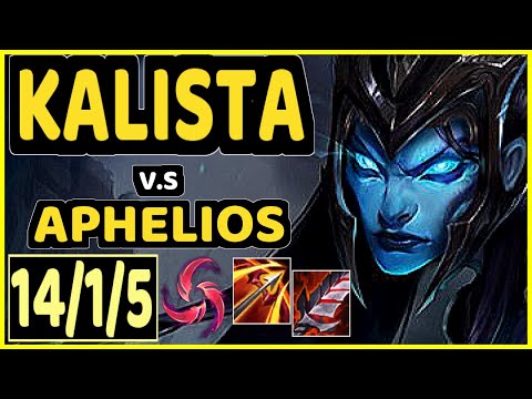 ZVEN (KALISTA) vs APHELIOS - 14/1/5 KDA BOTTOM ADC CHALLENGER GAMEPLAY - NA