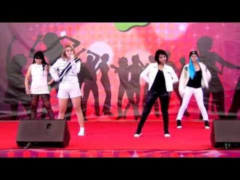 140628 Hunger cover 2NE1 - Fire + Crush @The Idol Battle Cover Dance (Stage 2)