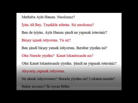 9.Turkish lesson part 1