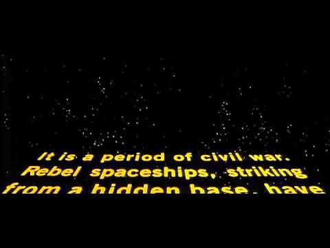 Star Wars (1977) original opening crawl