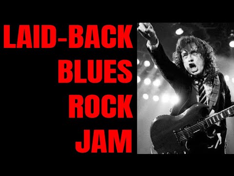 Laid-Back Blues Rock Jam Track| AC/DC Style Guitar Backing Track in C