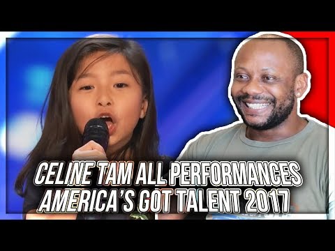 Celine Tam - ALL Performances America's Got Talent 2017 REACTION!!!