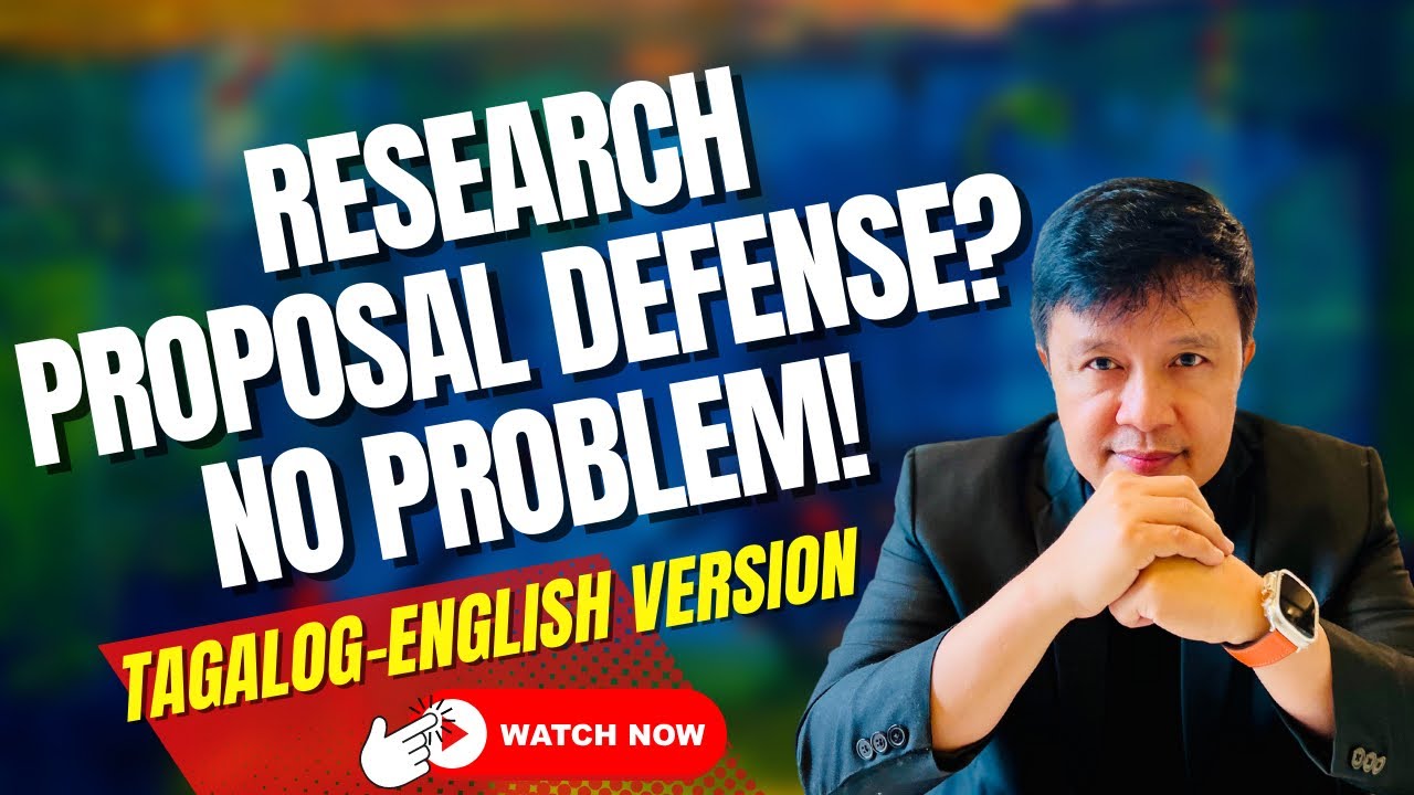 RESEARCH PROPOSAL DEFENSE? NO PROBLEM!