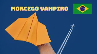 Como Fazer um Avião de Papel em formato de MORCEGO ( origami  ) que Voa de forma única. 