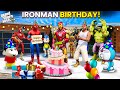 GTA 5 Franklin,Shinchan & All Avengers Celebrating Ironman Birthday GTA 5 | Ironman Sad in Birthday