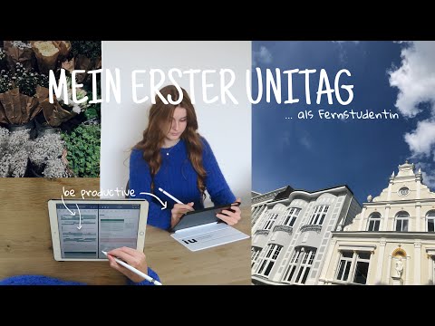 mein erster Uni Tag | Fernstudium | be productive