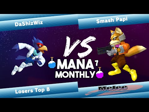 Mana Monthly 7 - DaShizWiz (Falco) vs Smash Papi (Fox) Smash Melee Tournament