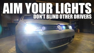 How to Aim & Adjust Your Headlights