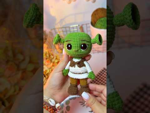 Shrek amigurumi, el ogro más bonito de todos en el mundo mundial 🌻🧡 #crochet #amigurumi #shrek