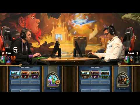 Amaz vs Yogg  - Group Stage  Round 6 -  DreamHack Hearthstone Grand Prix
