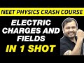 ELECTRIC CHARGES AND FIELDS In One Shot All Concepts PYQs NEET Physics Crash Course
