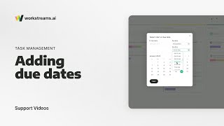 Download the video "workstreams.ai Support | How to Add a Due Date to a Task"