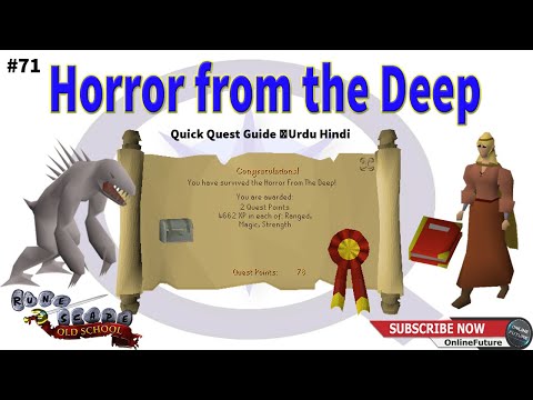 OSRS│How To Complete Horror from the Deep Quest 2020│Urdu Hindi