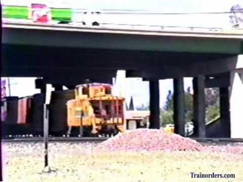 Classic Railroad Series 576 - UP and Santa Fe at Colton, CA April 15, 1988