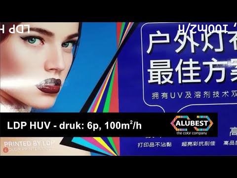 #06 LDP HUV druk w 6 pasach i prędkości 100m2h - drukarka uv