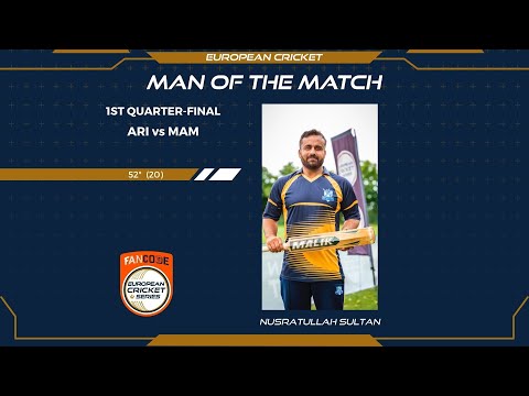 Nusratullah Sultan nails unbeaten fifty two off twenty balls at FanCode ECS Sweden Malmo