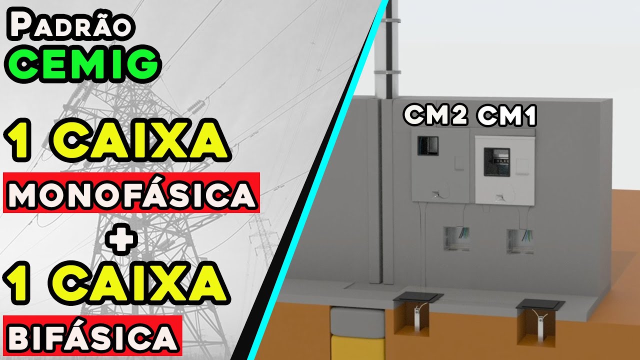 COMO MONTAR PADRÃO CEMIG MONOFÁSICO + BÍFÁSICO EM MURO OU MURETA