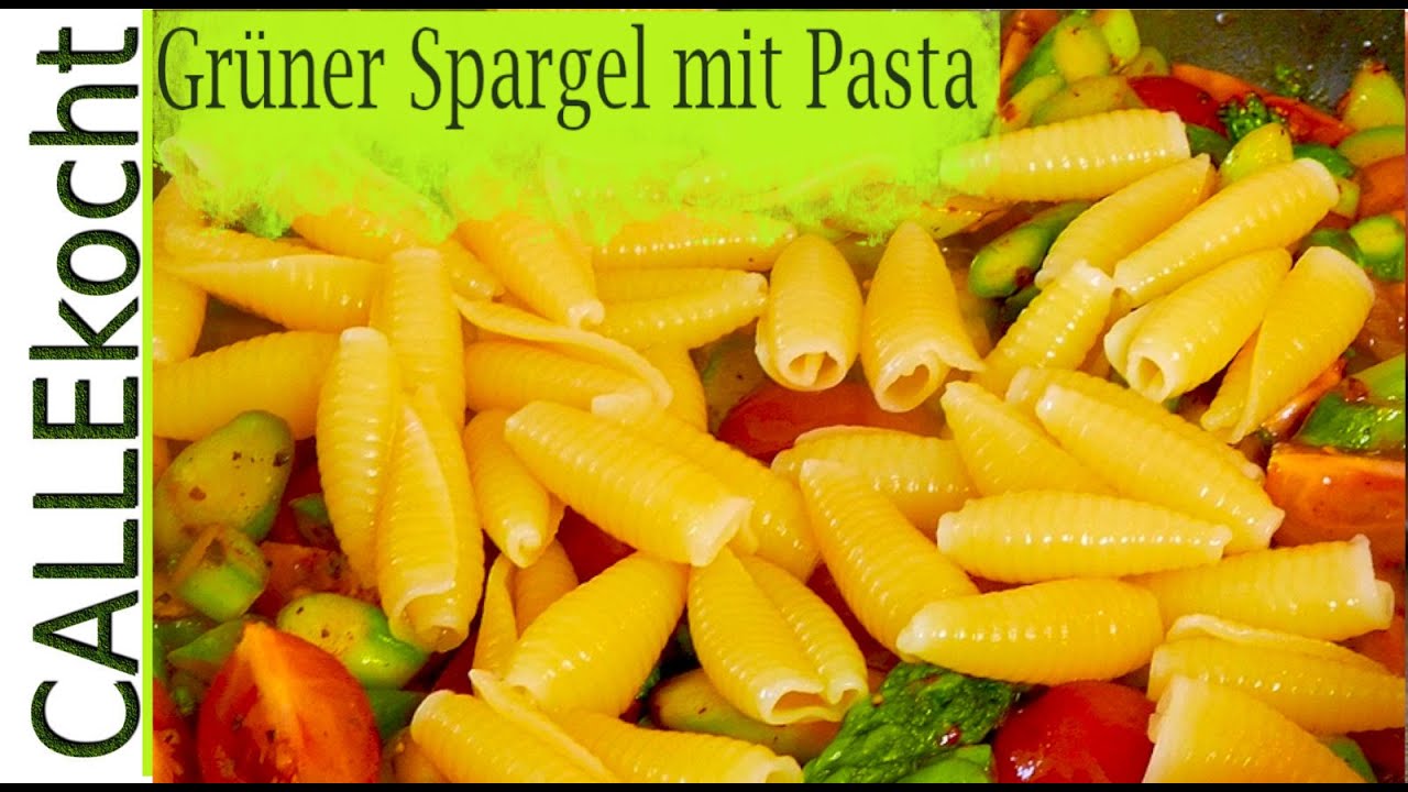 Farfalle mit grünem Spargel und Tomaten - Einfache Rezepte