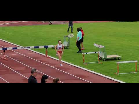 Lena bieg 1000m z przeszkodami czas 3:13.46 PB. Makroregion U16 2021 DŚL-LBU Zgorzelec, 11.09.2021