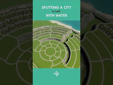 SPLITTING a City in Half WITH WATER in Cities: Skylines