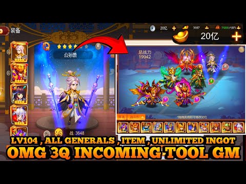 New 🔥 Dynasty Heroes Incoming Server GM - Free All Gm TooL Full , All Generals , Lv104